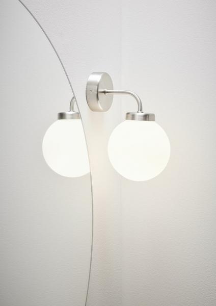 Hafa Globe lampe - B&oslash;rstet krom