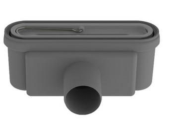 Unidrain udl&oslash;bshus 50 mm vandret, 155014512