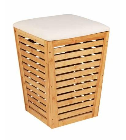 Wenko Bambusa vasket&oslash;jskurv/skammel - Bambus