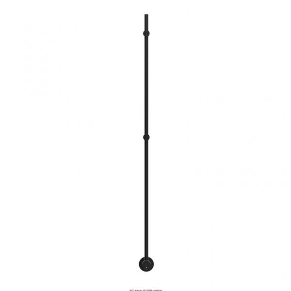 Str&oslash;mberg Tyholt h&aring;ndkl&aelig;det&oslash;rrer - 9x150 cm - Sort