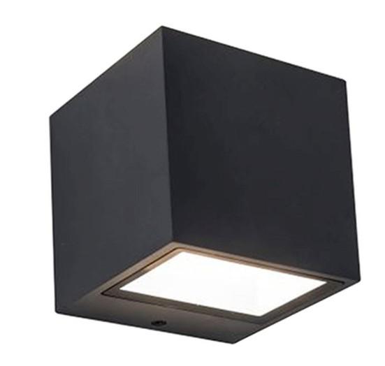 Lutec Gemini udend&oslash;rs v&aelig;glampe 8,8 x 8,6 - Mat sort