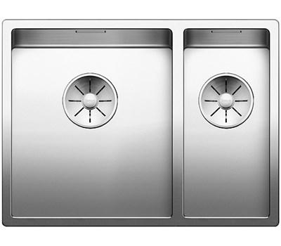 Blanco Claron 340/180-U k&oslash;kkenvask - Venstrevendt - Rustfrit st&aring;l