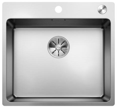 Blanco Andano 500-IF/A MXI k&oslash;kkenvask m/PushControl afl&oslash;bsbetjening - Rustfrit st&aring;l