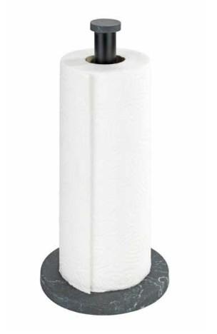 Wenko Marble k&oslash;kkenrulleholder - Sort marmor