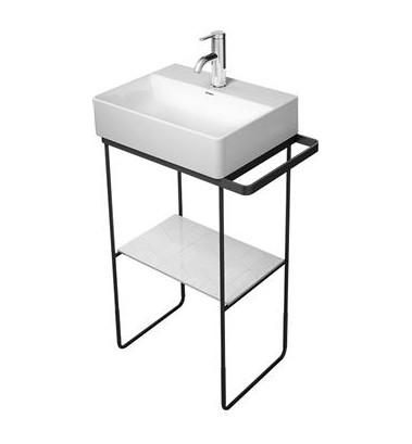Duravit DuraSquare 45 stativ til h&aring;ndvask - Gulvst&aring;ende - Mat sort