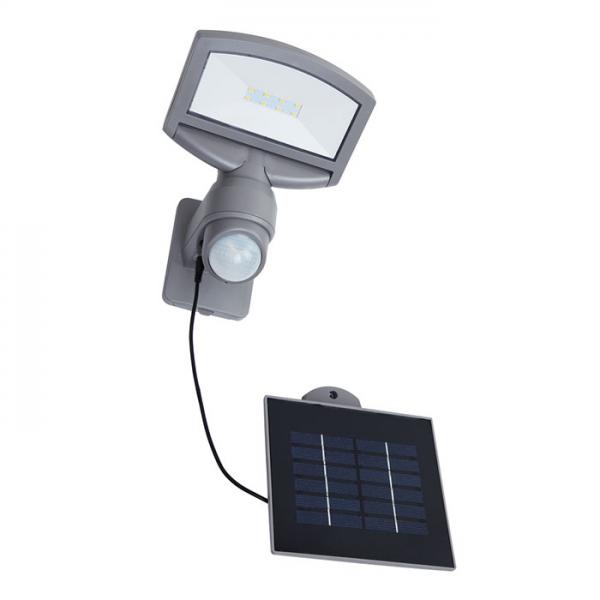 Lutec Solar Sunshine udend&oslash;rslampe m/PIR-sensor og solceller - Gr&aring;