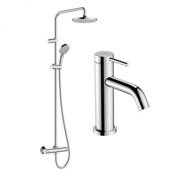 hansgrohe Tecturis & Vernis Blend pakke til badev&aelig;relse - Krom