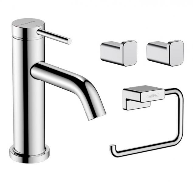 hansgrohe Tecturis S vandhane m/CoolStart, bundventil og tilbeh&oslash;r - Krom