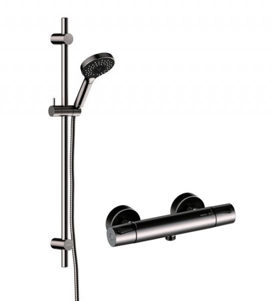 Damixa Silhouet komplet brusesystem - B&oslash;rstet grafitgr&aring;