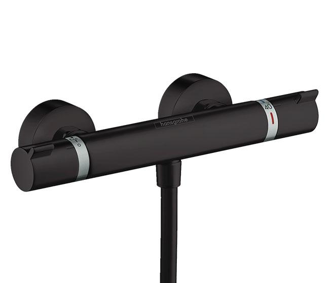 hansgrohe Ecostat Comfort brusetermostat m/rosetter - Mat sort