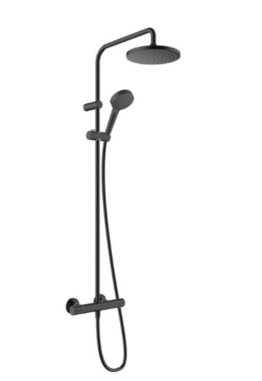 hansgrohe Vernis Blend EcoSmart showerpipe &Oslash;200 - Mat sort