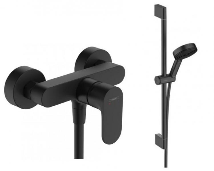 Hansgrohe Rebris S komplet bruses&aelig;t - Mat sort