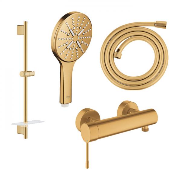 Grohe Rainshower SmartActive komplet brusesystem - 600 mm - B&oslash;rstet cool sunrise