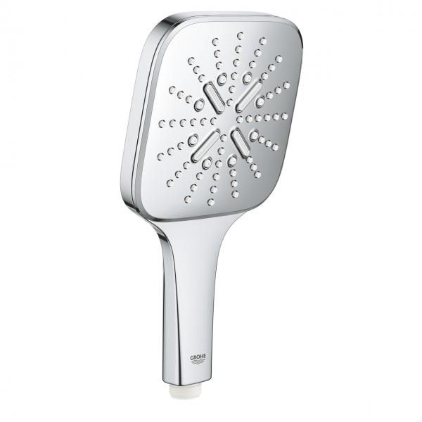 Grohe Rainshower SmartActive 130 Cube h&aring;ndbruser - 3 spray - Krom