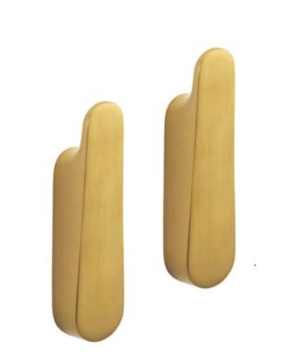 Pressalit Style h&aring;ndkl&aelig;dekrog - 2 stk - B&oslash;rstet messing