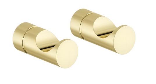 Damixa Silhouet h&aring;ndkl&aelig;dekrog - 2 styk - Poleret messing