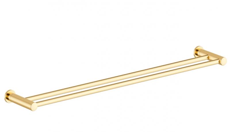 Damixa Silhouet dobbelt h&aring;ndkl&aelig;destang - 800 mm - Poleret messing