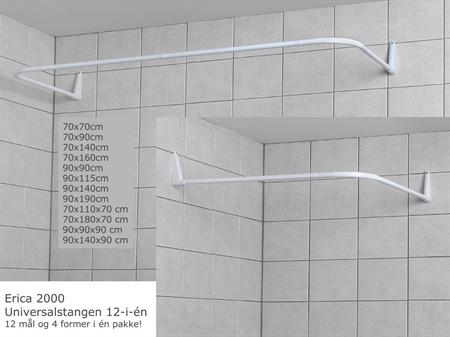 Van Der P Erica2000 Universal forh&aelig;ngsstang 12-i-&eacute;n 90X90(X90) - Hvid