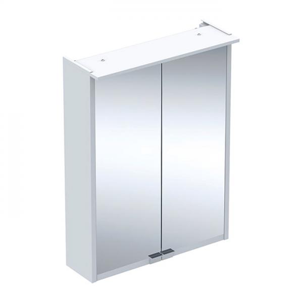 If&ouml; Option spejlskab Bas 50 Hvid m/LEDlys - Hvid mat