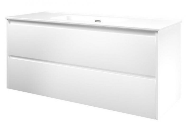 Sanibell Proline m&oslash;bels&aelig;t 120 m/integrerede greb - Mat hvid