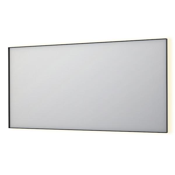 Sanibell Ink SP32 firkantet spejl m/backlight, varme og sensor 160 x 80 cm - B&oslash;rstet gunmetal