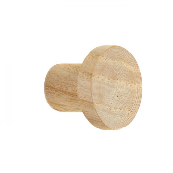 Beslagsboden B407 m&oslash;belknop i tr&aelig; - Lys ask