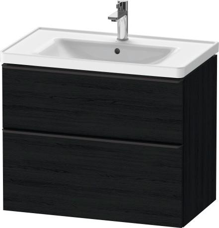 Duravit D-Neo 80 m&oslash;bels&aelig;t - Sort eg