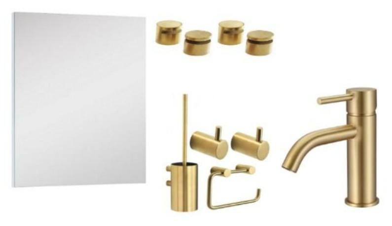 Badev&aelig;relse makeover i messing