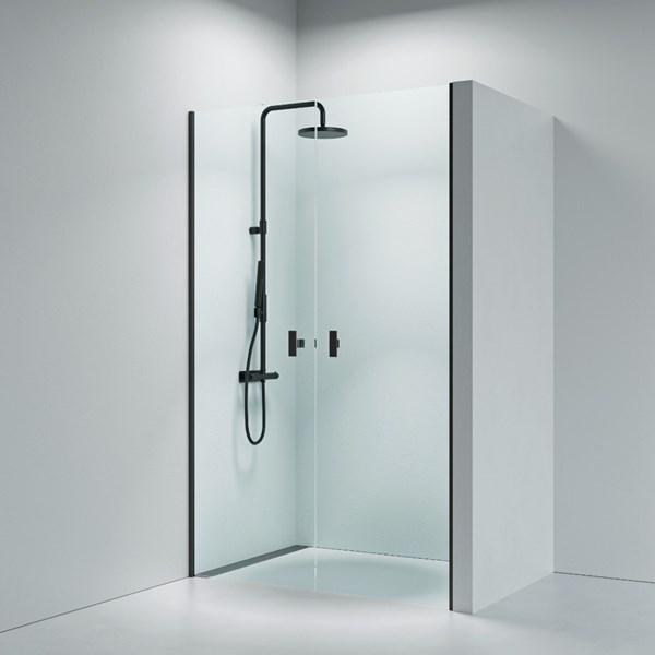 Str&oslash;mberg Noma 30 dobbelt svingd&oslash;r - Skr&aelig;ddersyet - Mat sort