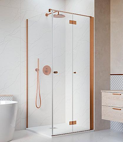 Str&oslash;mberg Noma 195 fastv&aelig;g m/folded&oslash;r 800mm - H&oslash;jre - B&oslash;rstet kobber