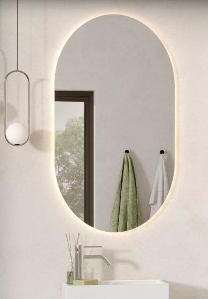Str&oslash;mberg Ovalo spejl m/backlight 50 x 90 cm