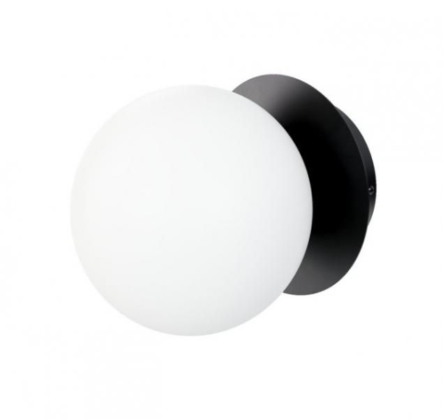 Cass&oslash;e Muro v&aelig;glampe - Hvidt glas/sort base