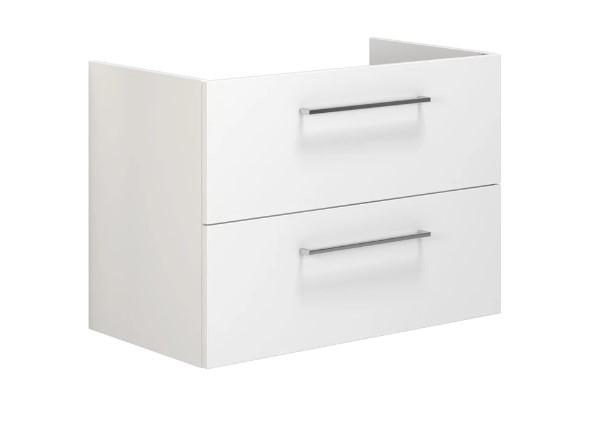 Dansani Mido+ 80 vaskeskab m/skuffer - Hvid h&oslash;jglans