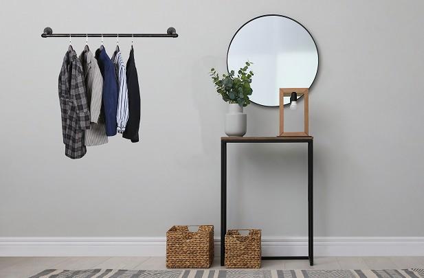 Simple Racks Brooklyn v&aelig;gh&aelig;ngt b&oslash;jlestang - 111 x 34 CM