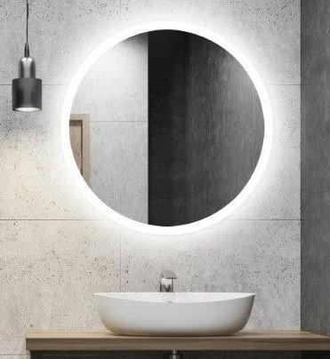 Sandra rundt spejl m/integreret LED lys og backlight - &Oslash;90 cm