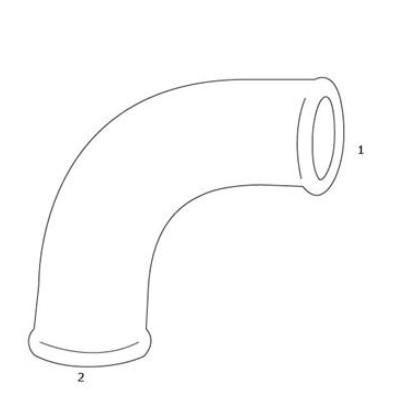 GF Sort b&oslash;jning 90 grader - Muffe/Nippel - 1/2"