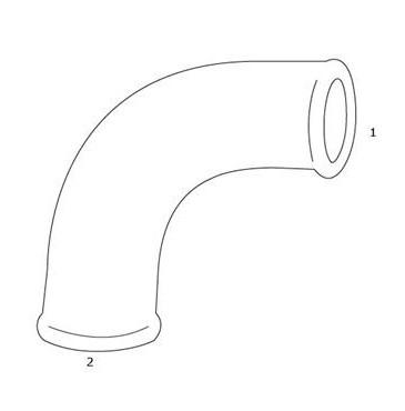 GF Galvaniseret lang b&oslash;jning - Muffe/Muffe - 1/2"
