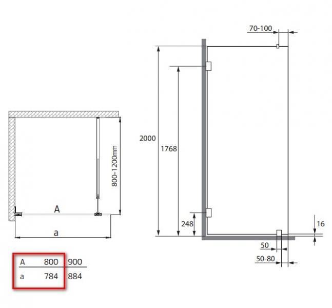 Hafa Infinity Lace brusev&aelig;g 80 - Sort