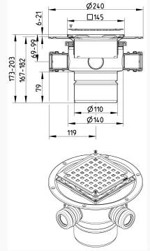 Bl&uuml;cher Afl&oslash;bssk&aring;l 110mm