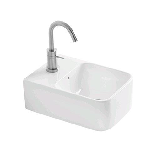 Lavabo Axa 1025 36 h&aring;ndvask t/v&aelig;g eller bord - 1 hanehul
