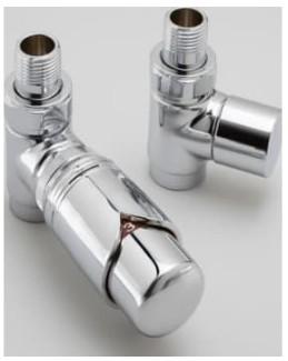 TVS Ventils&aelig;t type 210 m/returtermostat, ligel&oslash;bende, Krom