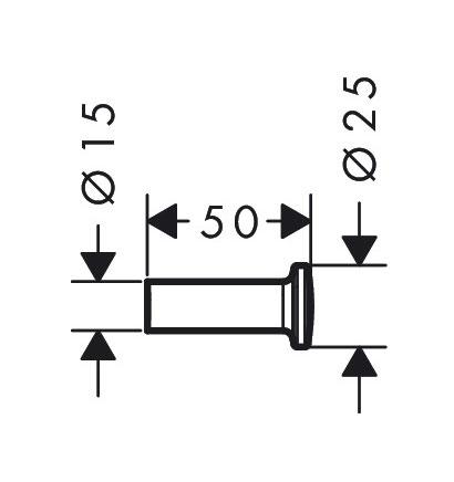 Axor Universal Circular h&aring;ndkl&aelig;dekrog - B&oslash;rstet r&oslash;dguld