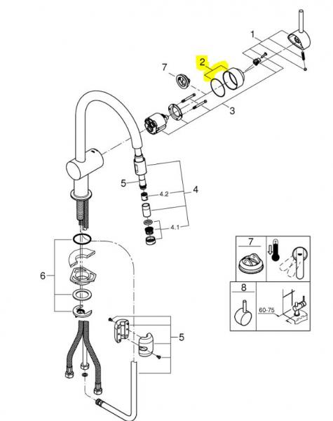 Grohe Minta kappe - Supersteel