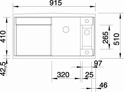 Blanco Axia III 5 S k&oslash;kkenvask - Hvid