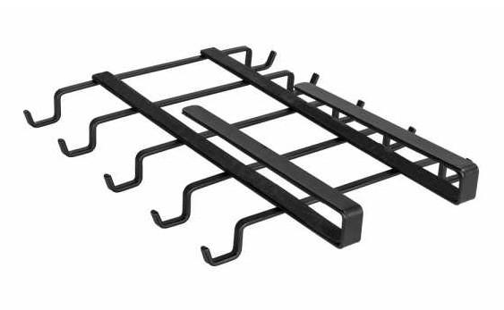 Wenko dobbelt kopholder til k&oslash;kkenoverskab - Sort