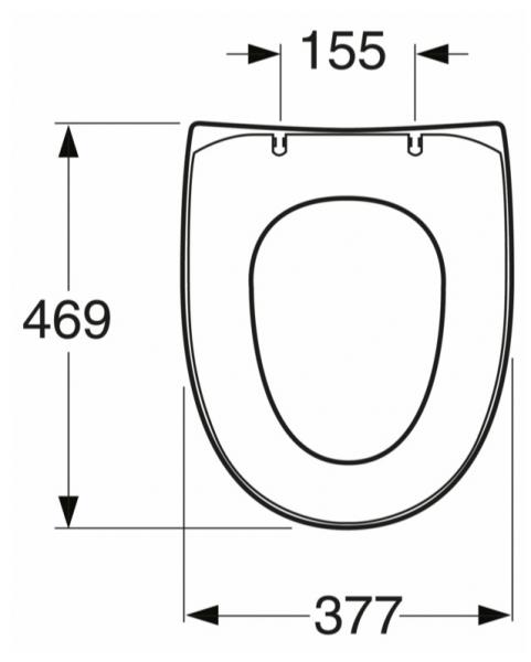 Gustavsberg Nautic Slimseat toilets&aelig;de m/Softclose og Quickrelease