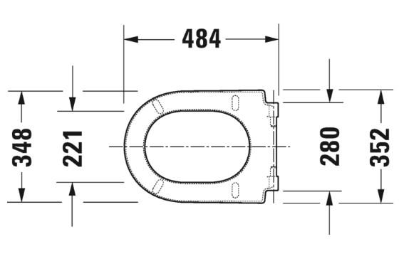 Duravit Starck 3 toilets&aelig;de m/SoftClose og QuickRelease - Forl&aelig;nget