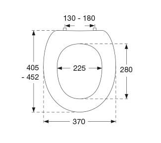Pressalit T 2 toilets&aelig;de m/ l&aring;g - Hvid