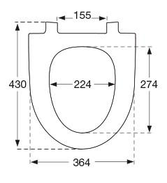 Pressalit Spira 946 Toilets&aelig;de m/soft close og lift-off - Hvid
