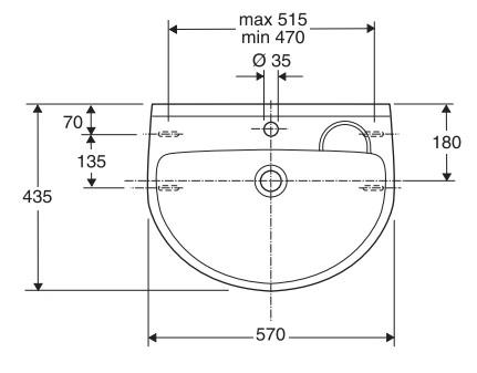 If&ouml; Cera 57 h&aring;ndvask t/v&aelig;g - 1 hanehul